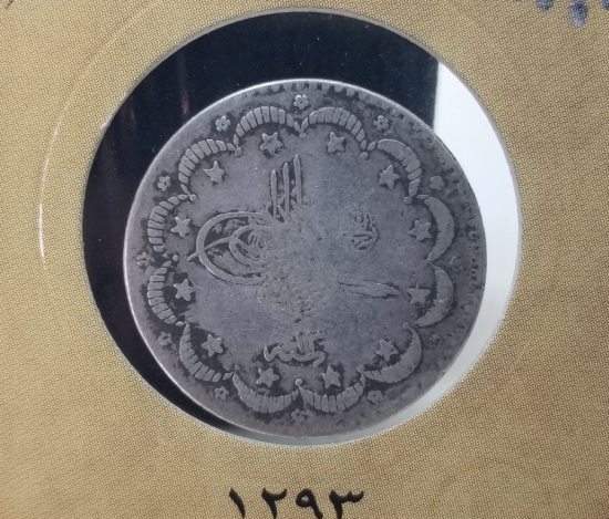 SULTAN ABDÜLHAMİD DÖNEMİ GÜMÜŞ 5 KURUŞ MECİDİYE