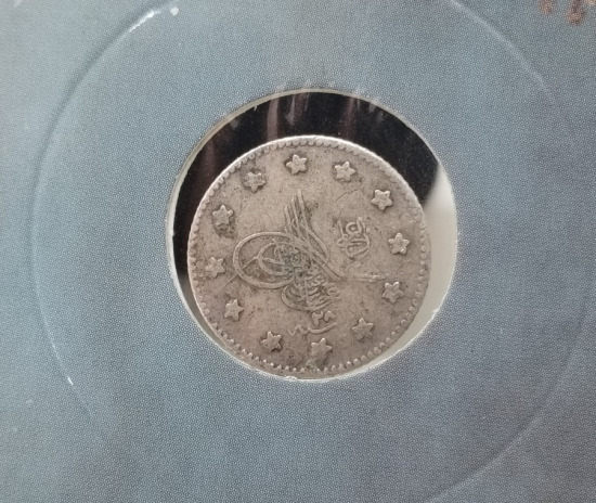 SULTAN ABDÜLHAMİD DÖNEMİ GÜMÜŞ 1 KURUŞ MECİDİYE