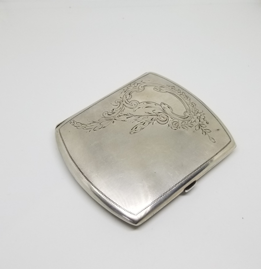 KALEM İŞÇİLİKLİ ANTİKA GÜMÜŞ SİGARA TABAKASI