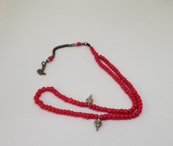 MERCAN TAŞINDAN MAMUL ANTİKA NAMAZ TESPİHİ