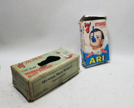 ANTİKA MUM VE MAMA KUTUSU