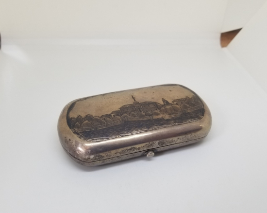 ÇARLIK RUSYA DÖNEMİ SAVATLI GÜMÜŞ TABAKA