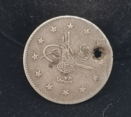 SULTAN ABDÜLHAMİD DÖNEMİ GÜMÜŞ 2 KURUŞ MECİDİYE