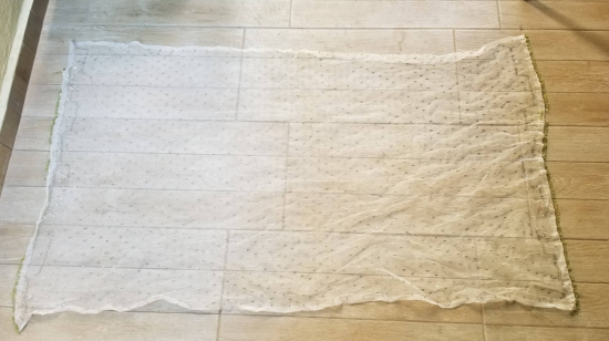 ANTİKA GÜMÜŞ TELKIRMA İŞÇİLİKLİ BÜYÜK BOY GELİN ÖRTÜSÜ