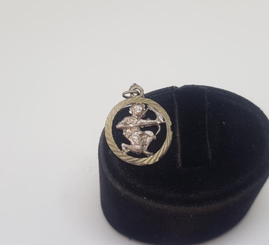 EL YAPIMI YAY BURCU GÜMÜŞ KOLYE UCU