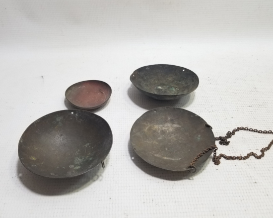 OSMANLI DÖNEMİ DAMGALI TERAZİ KEFELERİ LOTU