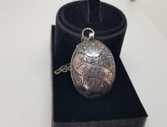 ÜZERİ SÜRYANİCE YAZILI OSMANLI DÖNEMİ SAVATLI GÜMÜŞ KUDÜS TOPRAĞI HAMAYILI