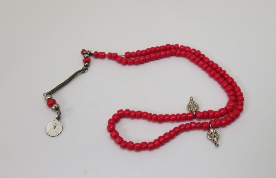 MERCAN TAŞINDAN MAMUL ANTİKA NAMAZ TESPİHİ