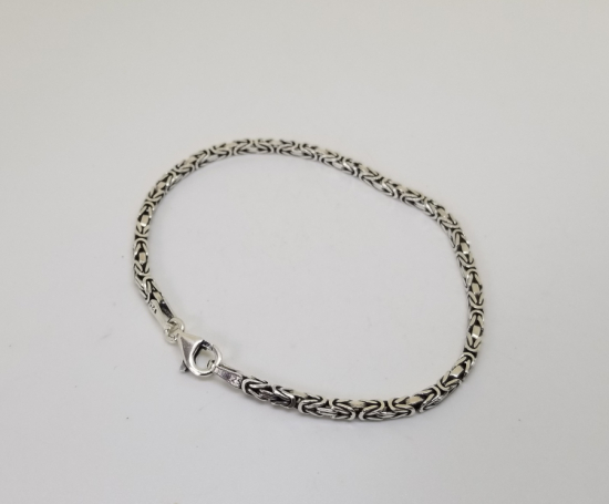 ÖZEL YAPIM KRAL ZİNCİRİ GÜMÜŞ BİLEKLİK