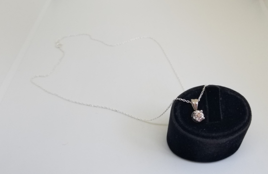 ELMAS TAŞLI ÖZEL YAPIM KOLYE UCU