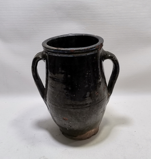 NADİR RENKTE OSMANLI DÖNEMİ ÇİFT KULPLU SIRLI ÇANAKKALE KÜP