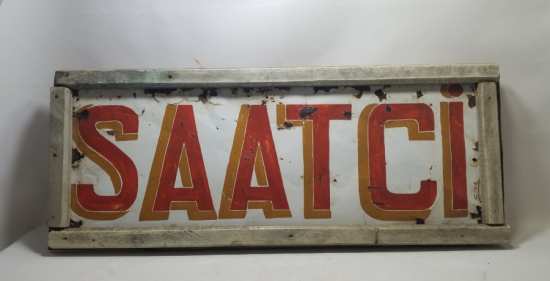 ANTİKA SAATÇİ TABELASI