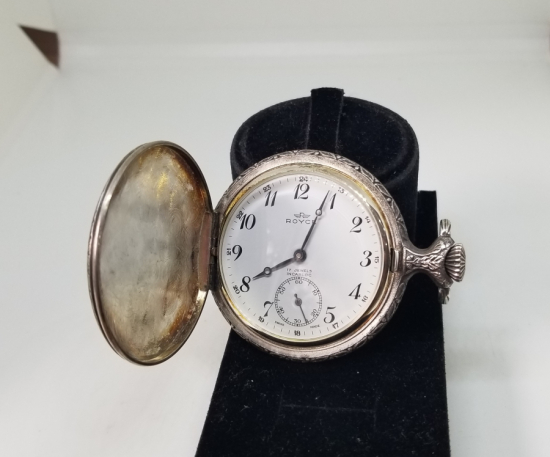 ROYCE MARKA AVCI KASA ANTİKA KURMALI CEP SAATİ