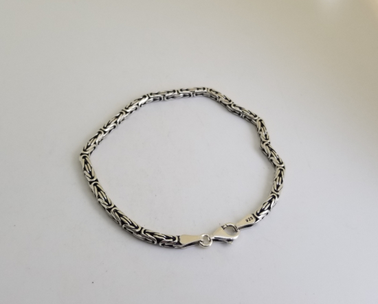 ÖZEL YAPIM KRAL ZİNCİRİ GÜMÜŞ BİLEKLİK