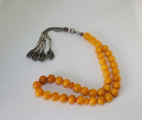 ÖZEL YAPIM PRES DAMLA KEHRİBAR TESPİH