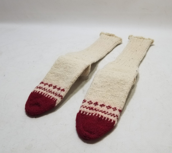 OSMANLI DÖNEMİ KULLANILMAMIŞ EL ÖRME ÇORAP