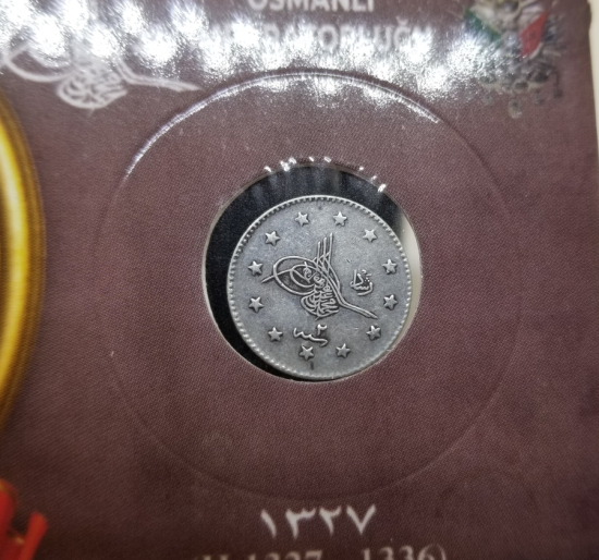 SULTAN MEHMET REŞAD DÖNEMİ GÜMÜŞ 1 KURUŞ MECİDİYE