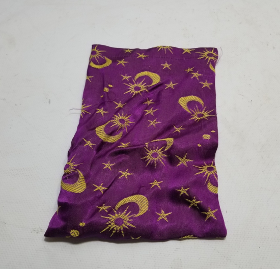 İÇİ OSMANLICA BURSA YAZILI AY YILDIZ FİGÜRLÜ NADİR İPEK KESE