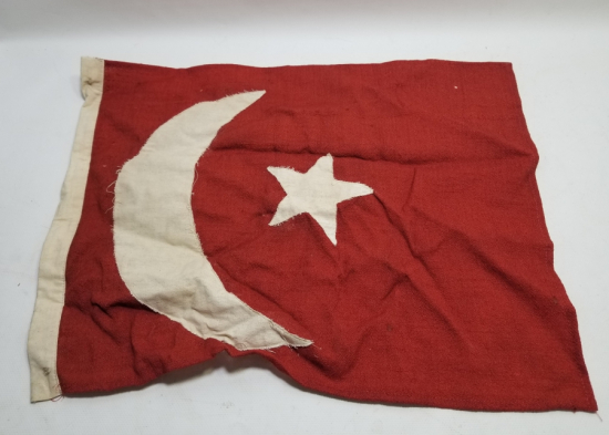 NADİR TİPTE 1. DÜNYA SAVAŞI DÖNEMİ ASKERİ FORMLU OSMANLI BAYRAK