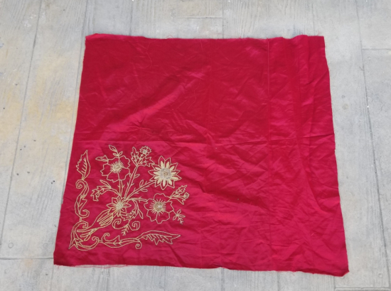 GÜMÜŞ SIRMA İŞÇİLİKLİ ANTİKA GELİN BOHÇASI