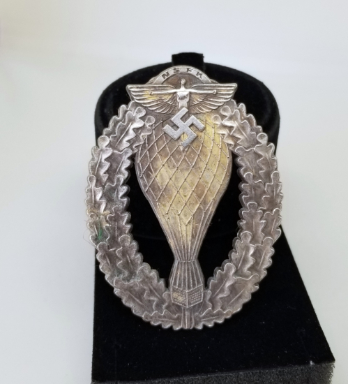 2. DÜNYA SAVAŞI DÖNEMİ NAZİ BALON BİRLİĞİ NADİR SUBAY BRÖVESİ