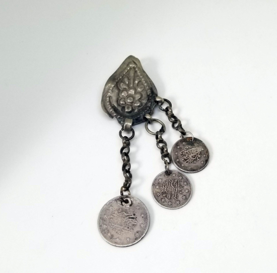 OSMANLI DÖNEMİ OSMANLI PARALI GÜMÜŞ FES SÜSÜ