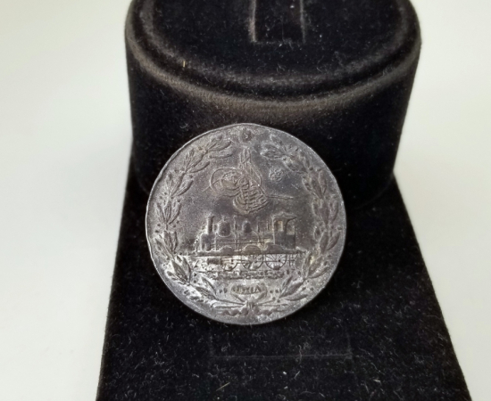 OSMANLI DÖNEMİ HİCAZ DEMİRYOLLARI MADALYASININ KURŞUN DENEME BASKISI