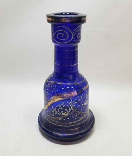 ALTIN VARAKLI VE MİNE İŞÇİLİKLİ OSMANLI DÖNEMİ NARGİLE ŞİŞESİ