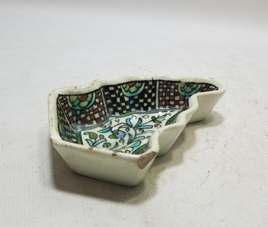 OSMANLI DÖNEMİ KUBBELİ FORMLU EL BOYAMA KÜTAHYA HURMALIK - İFTARİYELİK