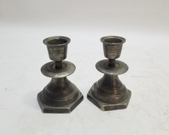 GÜMÜŞ KAPLAMA OSMANLI DÖNEMİ ÇİFT HATTAT ŞAMDANI