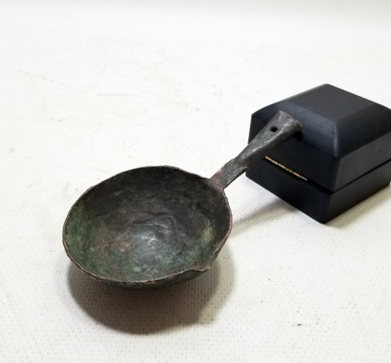 OSMANLI DÖNEMİ EL YAPIMI NADİR KURŞUN KEPÇESİ