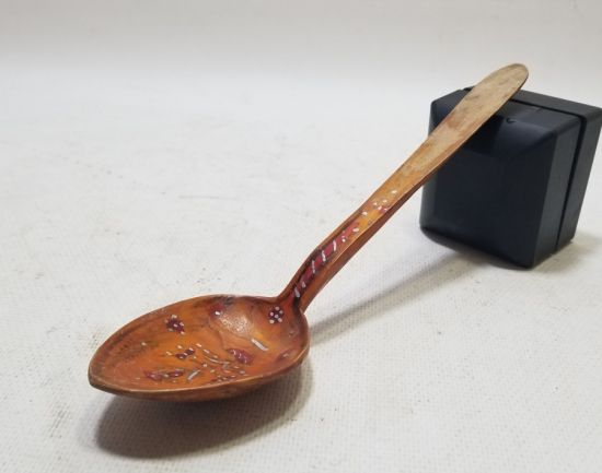 OSMANLI DÖNEMİ EL BOYAMA TAHTA KAŞIK