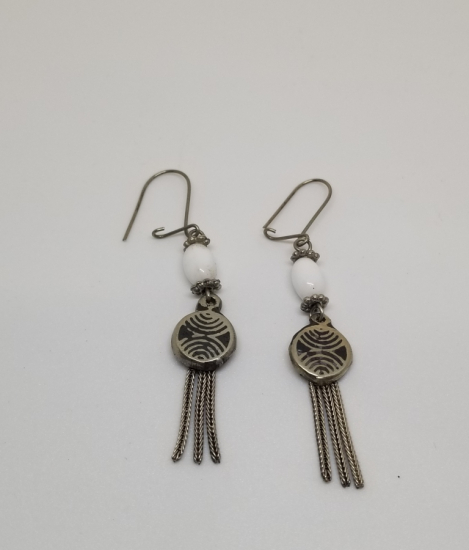 OPALİN TAŞLI ÖZEL YAPIM SAVATLI KÜPE