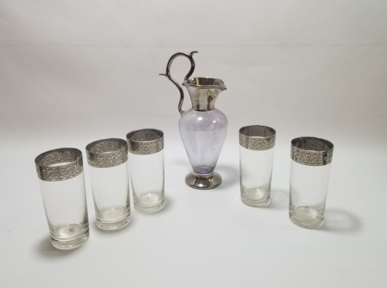 GÜMÜŞ SIVAMA İŞÇİLİKLİ ŞERBET TAKIMI