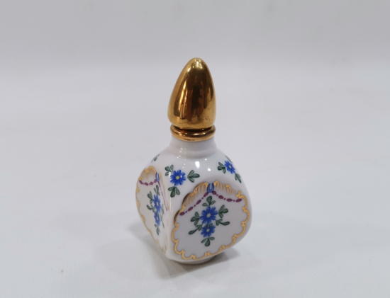 ÜZERİ ALTIN VARAKLI ANTİKA PORSELEN LİMOGE KOKULUK