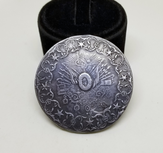 ÜZERİ KONTRMARKLI ABDÜLHAMİD HAN DÖNEMİ ÇOK NADİR 500 KURUŞ ALTIN DENEME BASKISI