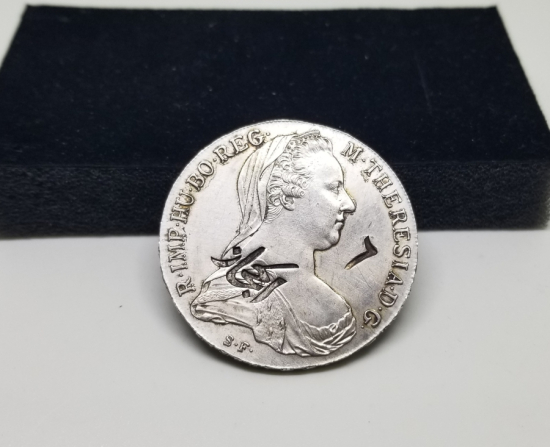 RAHİBE TERESSA GÖRSELLİ PARA ÜZERİNE VURULMUŞ HİCAZ KONTRMARKLI NADİR GÜMÜŞ PARA