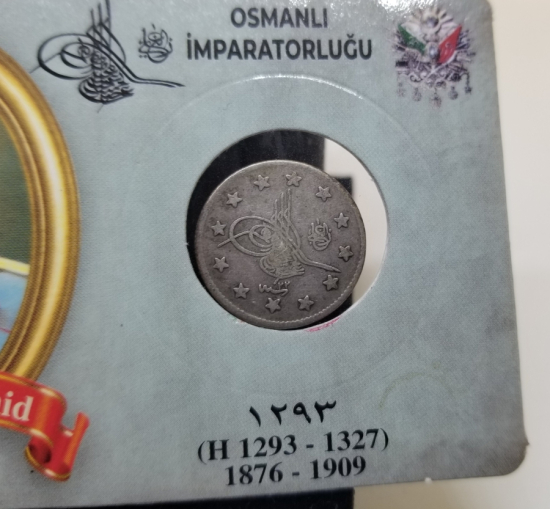 SULTAN ABDÜLHAMİD DÖNEMİ GÜMÜŞ 2 KURUŞ MECİDİYE