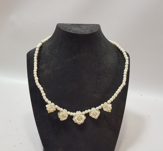 OSMANLI DÖNEMİ EL İŞİ KEMİK GERDANLIK