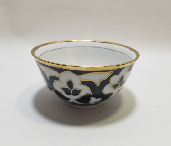 ÜZERİ ALTIN VARAKLI OSMANLI DÖNEMİ PORSELEN KASE