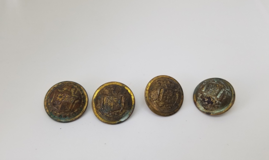 1. DÜNYA SAVAŞI DÖNEMİ İNGİLİZ SUBAY DÜĞMELERİ LOTU