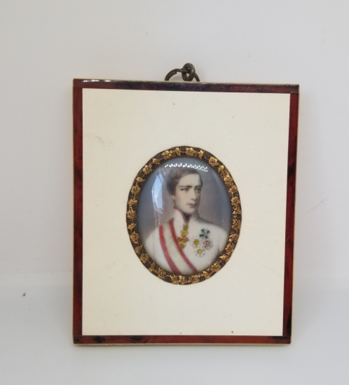 ÖZEL YAPIM ANTİKA FİLDİŞİ FRANZ JOSEPH GÖRSELLİ ÇERÇEVE