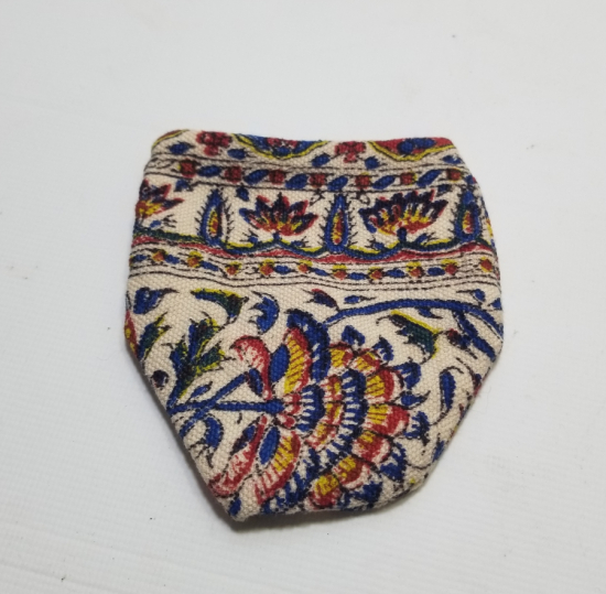 KIRKAĞAÇ BASKISI KUMAŞTAN YAPILMIŞ OSMANLI DÖNEMİ GELİN KESESİ