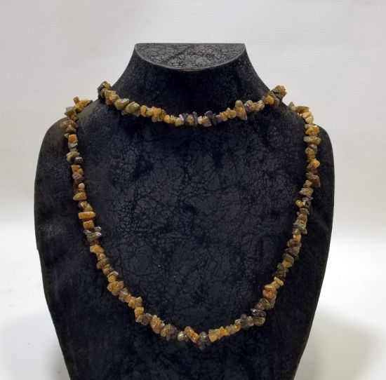 ANTİKA DAMLA KEHRİBAR GERDANLIK