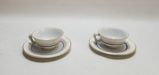 OSMANLI DÖNEMİ ÇİFT PORSELEN KAHVE TAKIMI