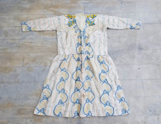 OSMANLI DÖNEMİ NADİR BOZCAADA RUM İŞİ İPEK GELİNLİK