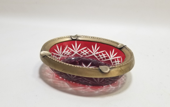 KRİSTAL KESME İŞÇİLİKLİ BÜYÜK BOY ANTİKA FRANSIZ KÜLLÜK