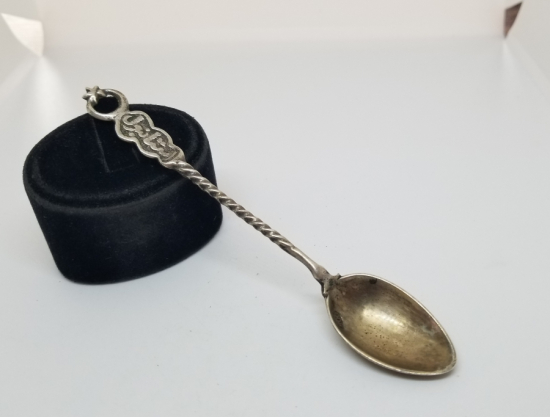 SAPI OSMANLICA YAZILI OSMANLI DÖNEMİ GÜMÜŞ KAŞIK