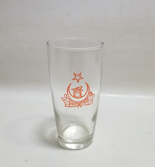 CUMHURİYET BAŞLARI ÇOK NADİR ÜZERİ BOZKURT VE AY YILDIZLI BARDAK