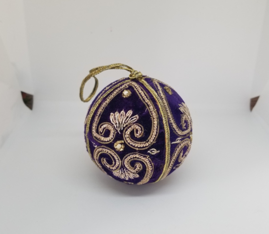 OSMANLI DÖNEMİ ALTIN VE GÜMÜŞ SIRMA İŞÇİLİKLİ NADİR ASKI TOPU